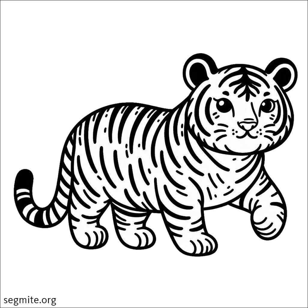 cute tiger coloring pages