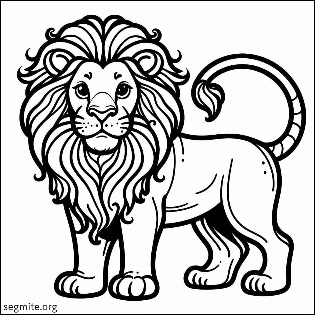 detailed lion coloring pages